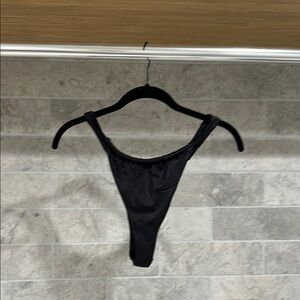 PINK Victoria's Secret Black High-Leg Bikini